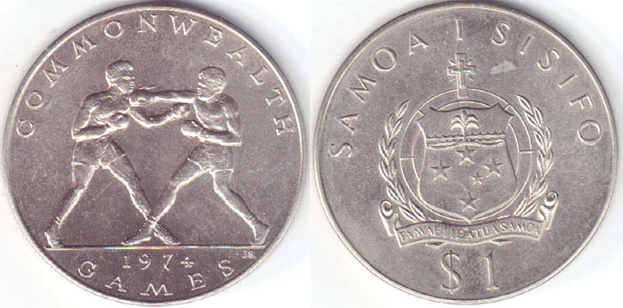 1974 Samoa 1 Tala (Commonwealth Games) A003365